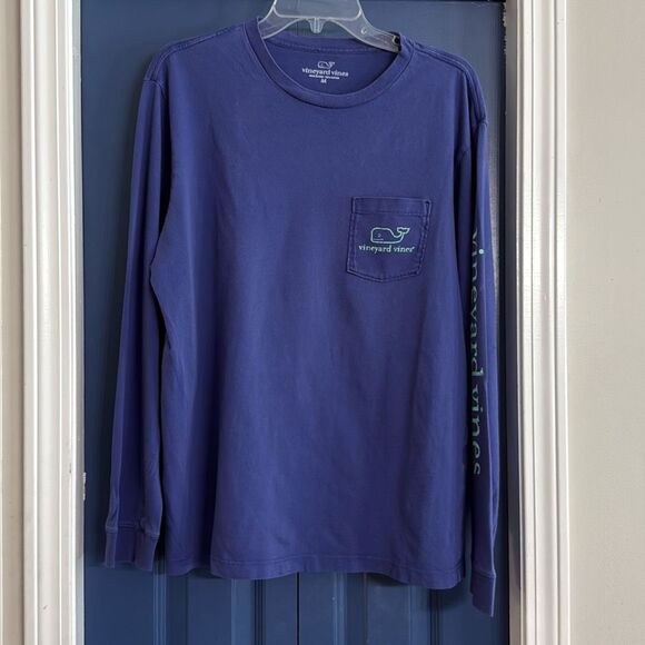Vineyard Vines Adult Long Sleeve Whale Logo Tee Size M - Picture 1 of 5